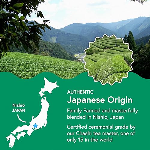 Miniatura 6 de MATCHABAR Té verde matcha de grado ceremonial en polvo bolsa de 705oz  Matcha japonesa auténtica primera cosecha  Antioxidantes saludables energía