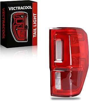 LED Tail Light Compatible With 2019-2023 Ford Ranger w/Blind Spot Module NOT Included Right Passenger Side Taillights Taillamps Brakelights Replace Part NumberKB3Z13404G