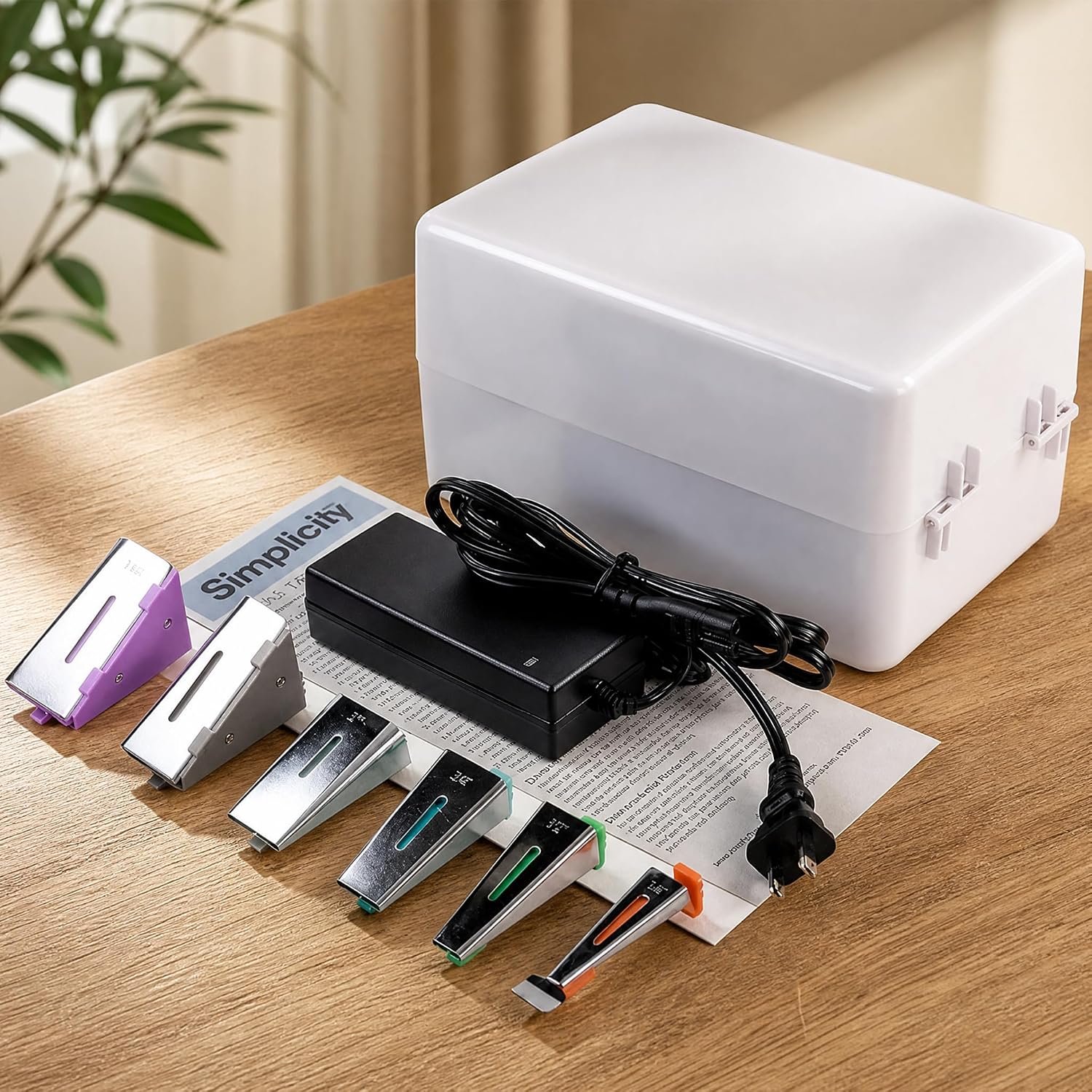 Bias Tape Maker Tool with 6 Different Tips, Automatic Fabric Folding & Heating System for Sewing and Quilting, Adjustable Temperature Settings, Auto Shut-Off Safety Feature
