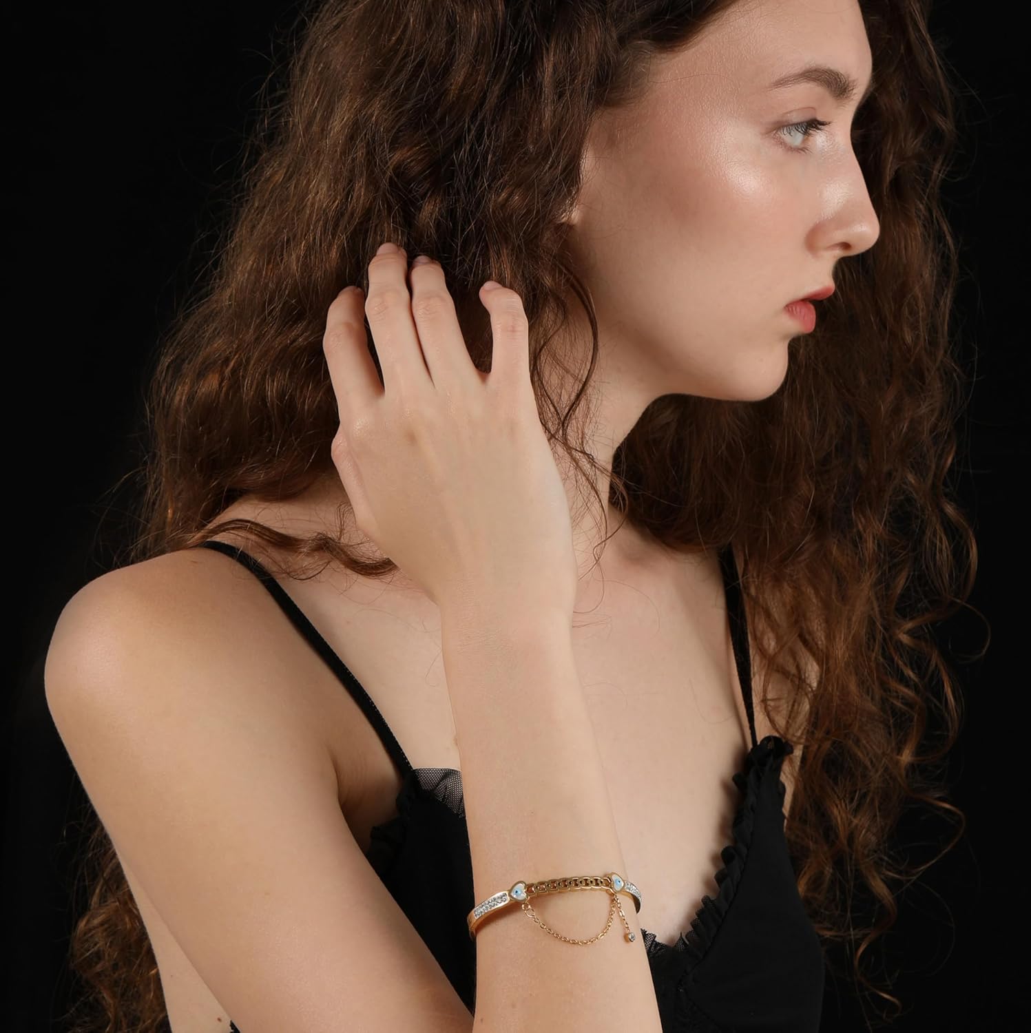 Tree of Life/Evil Eye Bracelet for Women Gold Bracelet Protection Jewelry Gift - Image 2