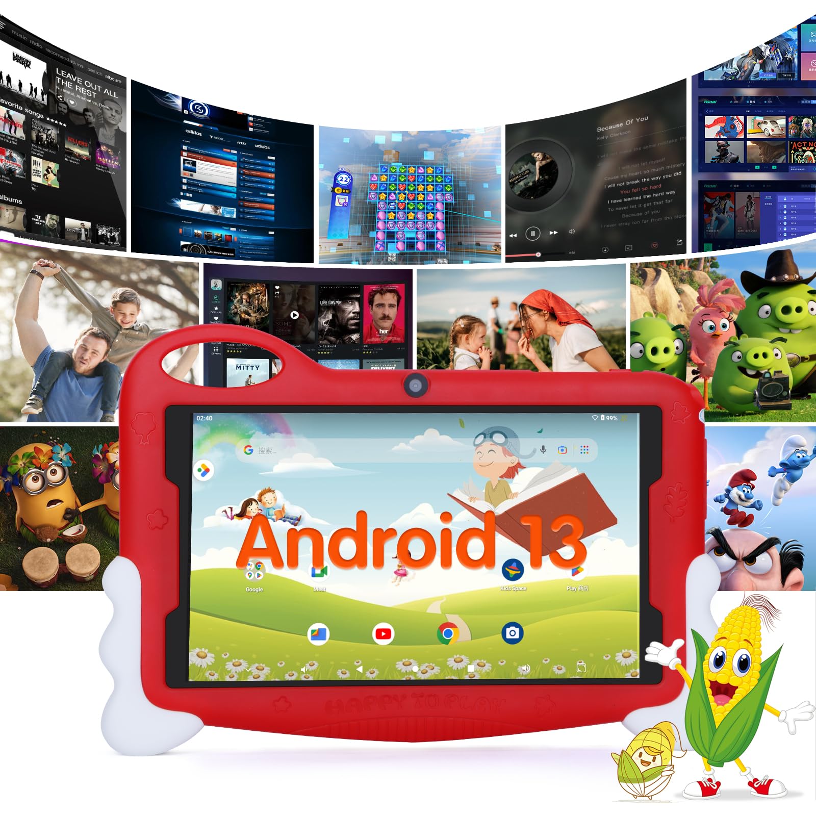 TopLuck Tablette 7 Pouces, Tablette Android, Double Caméras, WiFi TopLuck Tablette 7 Pouces, Tablette Android, Double Caméras, WiFi