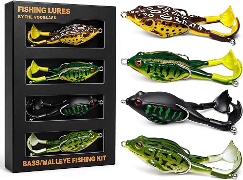 Soft Swimbaits Fishing Lures Set, 4pcs Realistic Bass Fishing Lure Kit