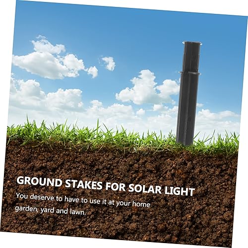 Miniatura 2 de Yardwe 5 piezas de vallas decorativas para luces solares, accesorios de bastón de luz para paisaje, antorcha solar, picos de luz, soporte para picos