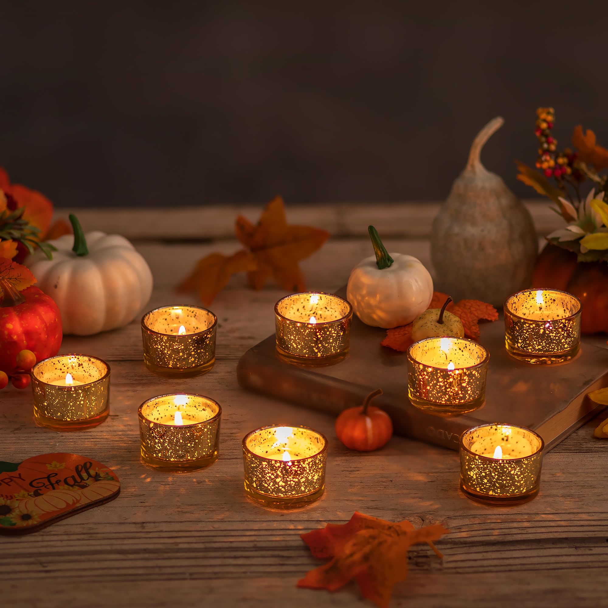 Bougie Decorative Set Photophores Relaxdays - 3 Bougeoirs Plateau Feuille Pierres Set Photophores Décoration