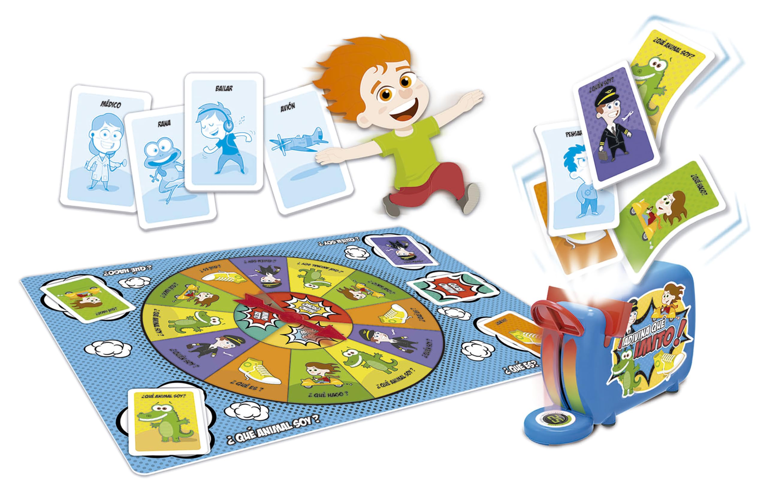 Educa - Adivina qué Imito | Juego de Mesa Familiar de Mímica | 3 Modos de Juego | Juegos de Mesa Entretenido y Creativo | A Partir de 6 años (16987)
