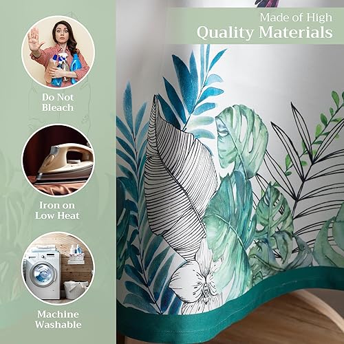 Miniatura 3 de Mantel Maison d' Hermine Faïence, 100 % de algodón, para cocina, comedor, decoración de mesa, fiestas, bodas, primavera y verano