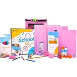 Enday Back to School Supplies for Kids, Pink School Supply Box Grades K-5, Premium Quality Kids School Supplies Kit, Kindergarten School Supplies for Girls and Boys, 71 Piece Set
