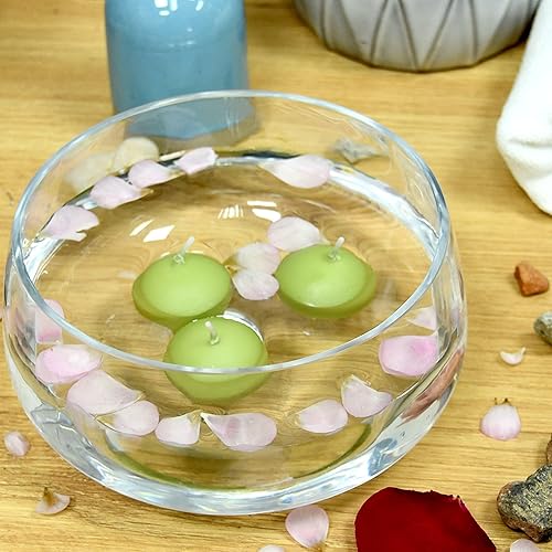 Miniatura 3 de Zest Candle Velas flotantes de 24 piezas, 1.75 pulgadas, verde salvia