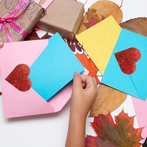 Miniatura 6 de Zonon 1000 calcomanías de corazón con purpurina, rollo de calcomanías decorativas autoadhesivas para bodas, aniversarios, fiestas, tarjetas, cajas,