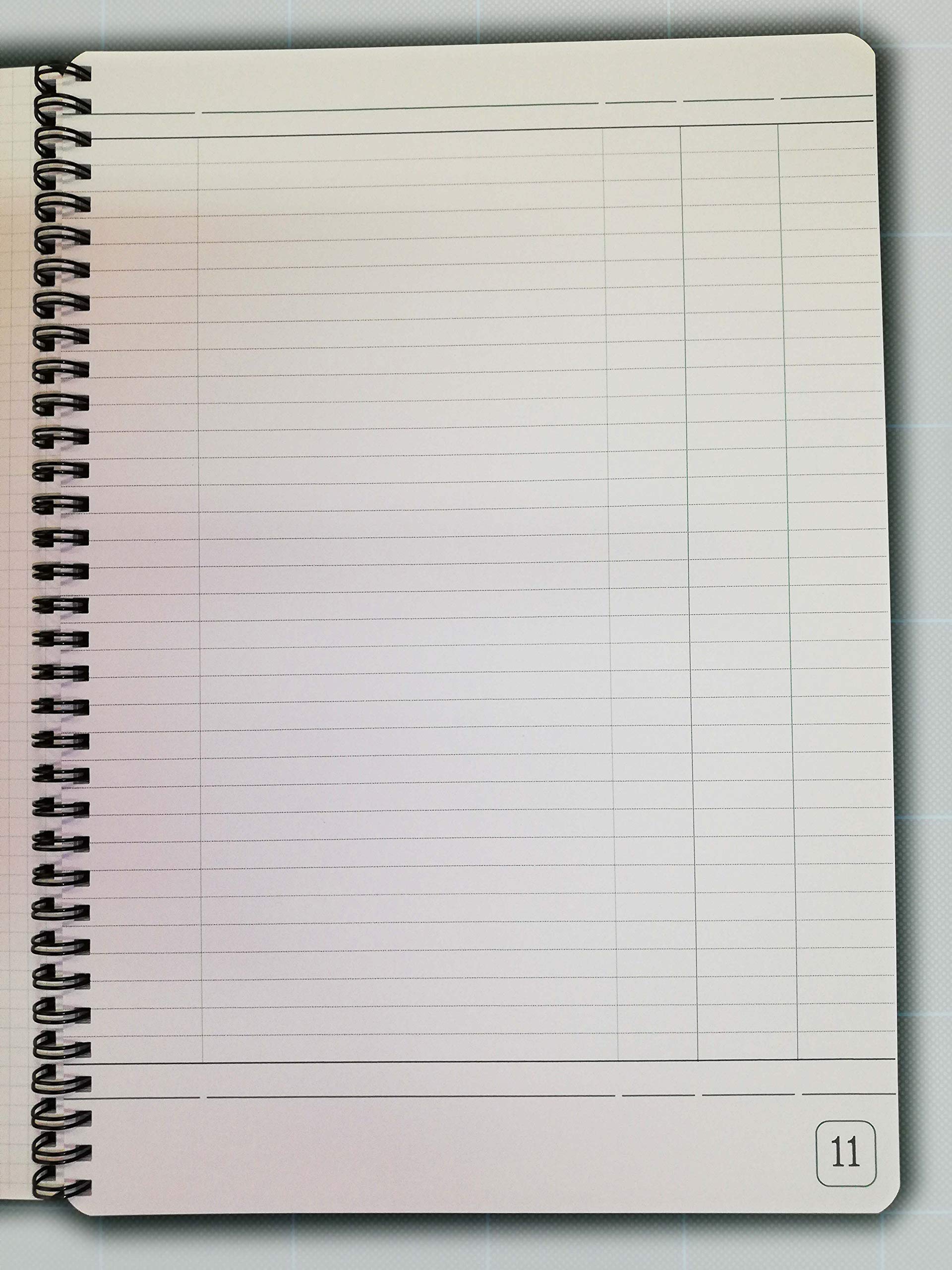 Registro generico formato A4 21x30cm con pagine numerate dall'1 al 50 - Blocco con spirale