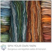 Vista 2 de Tencel Merino superfino teñido a mano para hilar y fieltro. 5 onzas, neblina púrpura