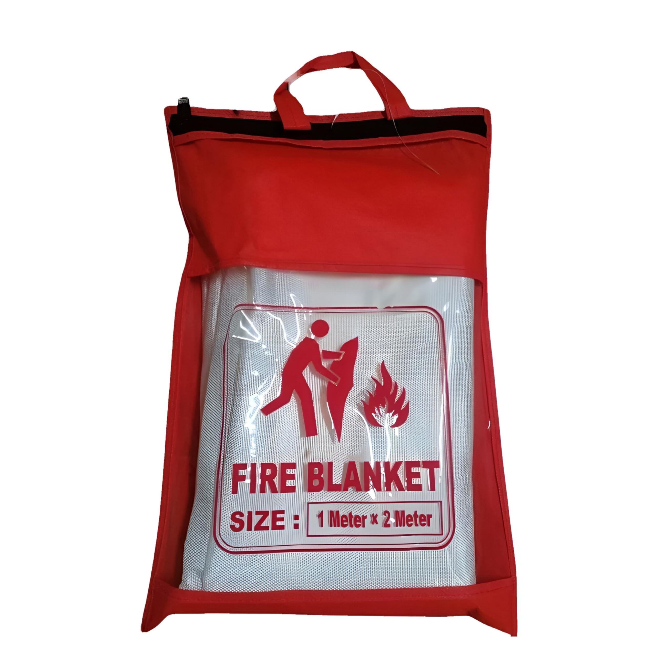 EFFICACY Fireproof Safety Blanket for Kitchen, Home, Restaurant, Emergency Use Fire Blanket 1m x 2m with Red Pouch-image-5
