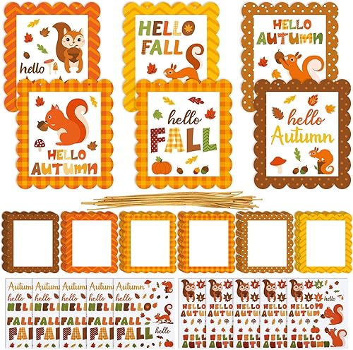 Suzile 30 piezas de manualidades de otoño para niños, kit de manualidades de otoño para niños, suministros de manualidades de otoño, manualidades de