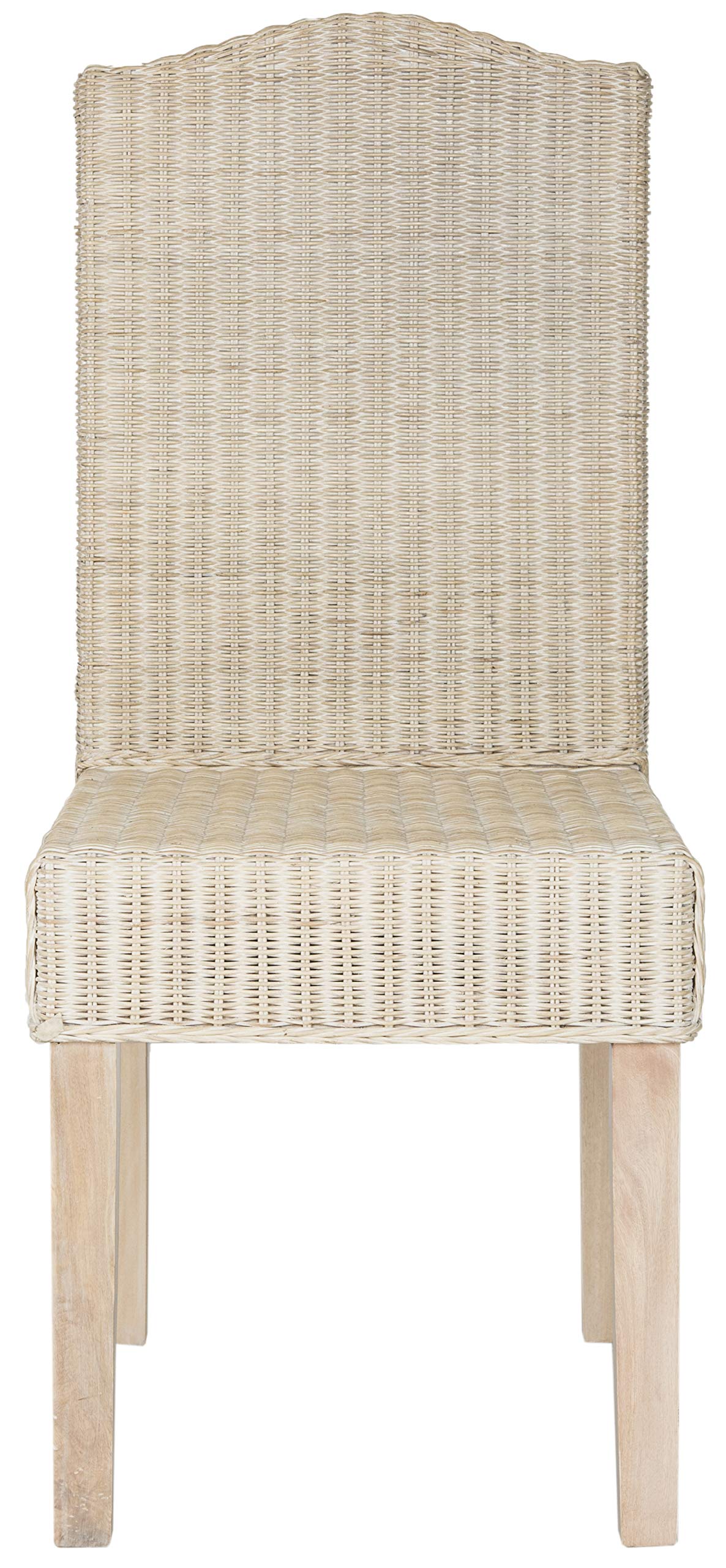 Home Collection Odette - Silla de comedor de mimbre gris 3