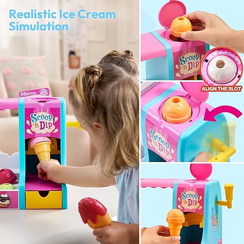 Miniatura 2 de Juguete de simulación para hacer helados, juego de juguetes de comida, accesorios de cocina, regalos preescolares de Navidad para niñas, niños