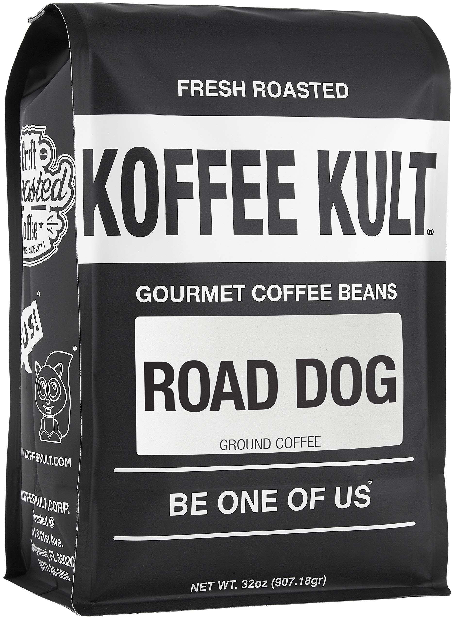 Koffee Kult Road Dog Dark Roast Coffee (ground coffee, 32oz)