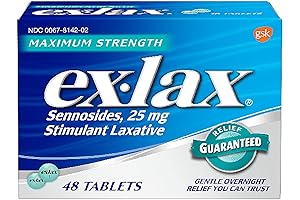 Ex-Lax Maximum Strength Stimulant Laxative Constipation Relief Pills for Occasional Constipation
