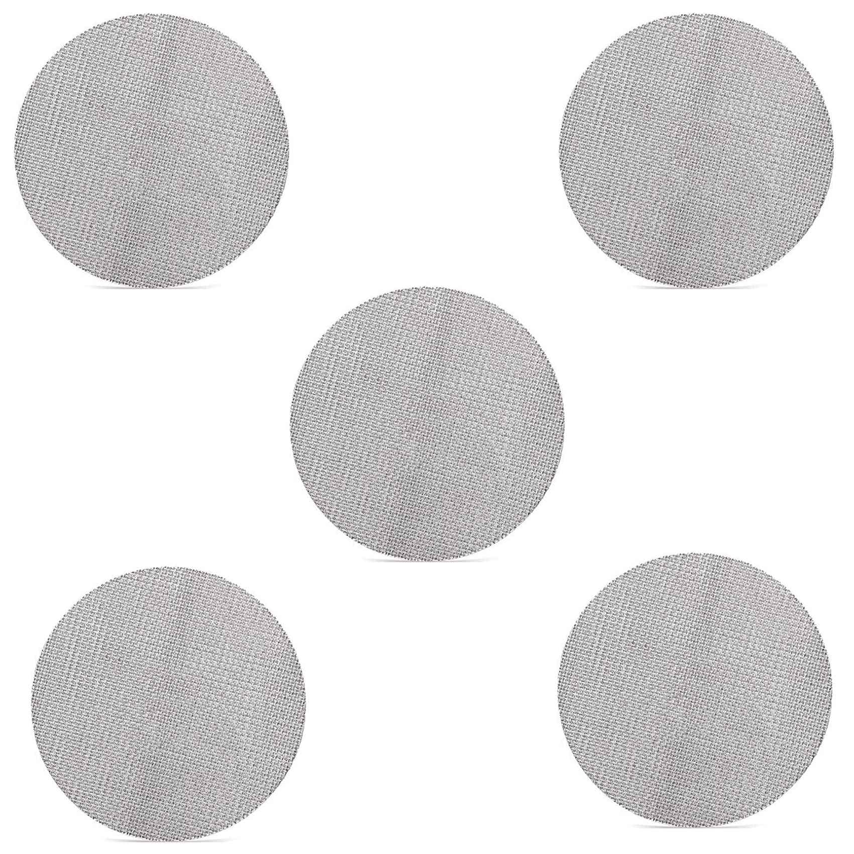 Hndhbfgrt 5PC 51mm Puck Screen/Espresso Portafilter Lower Shower Screen/Contact Screen - Stainless Steel