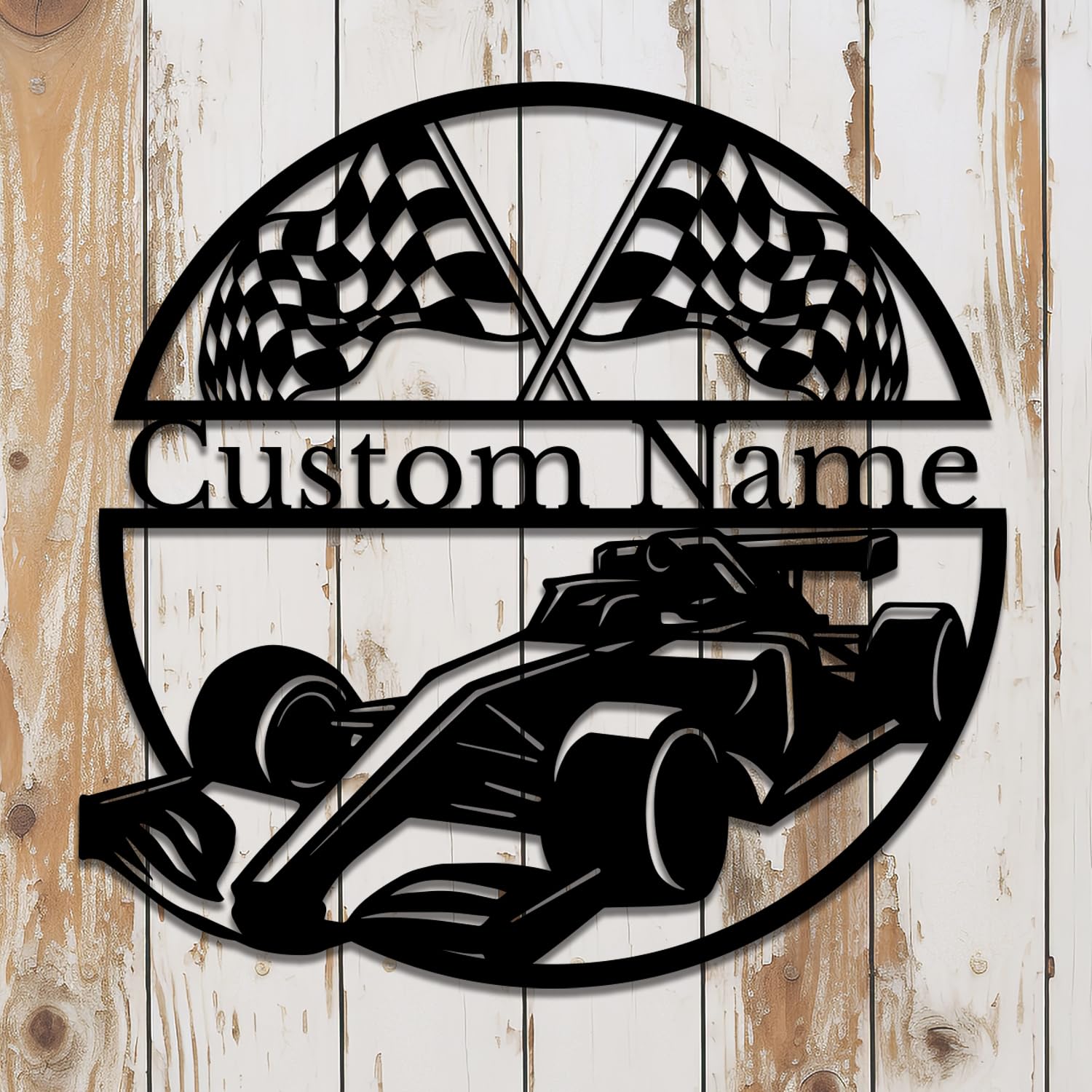 Survalue Personalized Custom Racing Metal Wall Decoration, Custom Racing Metal Wall Art, Personalized Wall Decor,Gifts for Racing Lovers (Racing B)