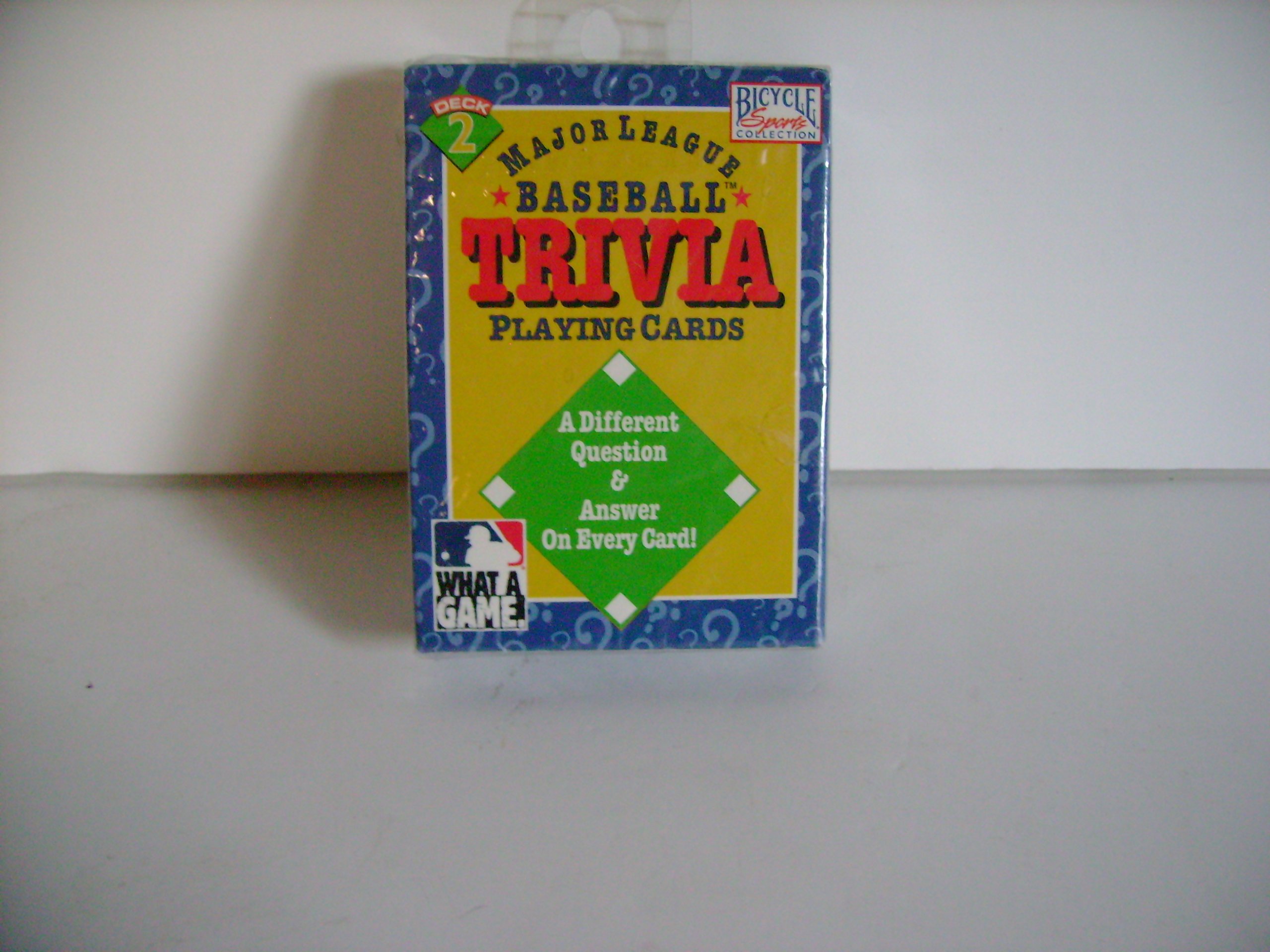 Major League Baseball Trivia Playing Cards