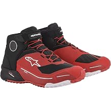 Alpinestars CR-X DRYSTAR Riding Shoes – Short Ankle Motorbike Boots, White/Black, CE Level 1, Waterproof