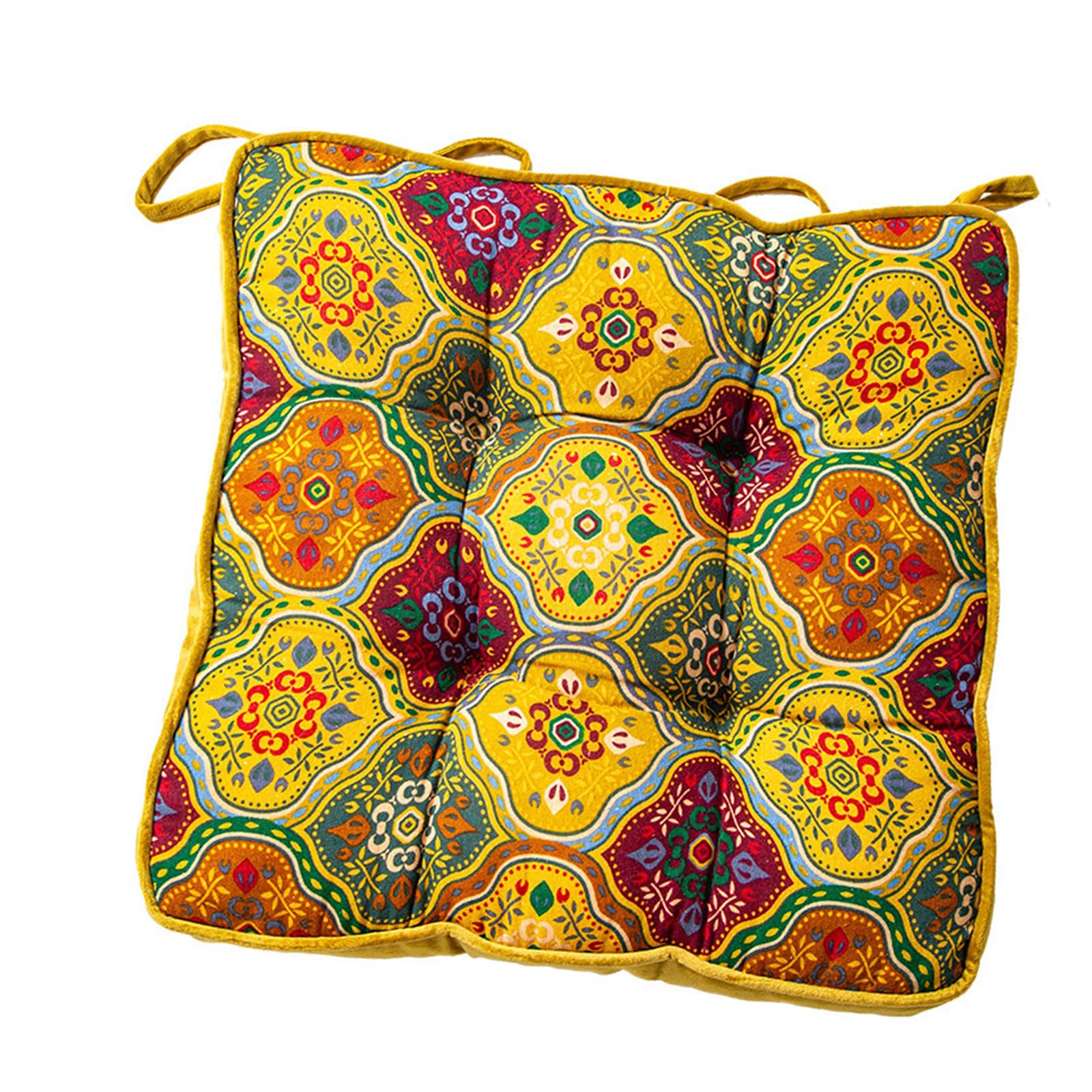 Kaeltsyn Unique Heritages Seat Pad MFirm Washable Polyester Home Decoration Nonslip Chair Pad