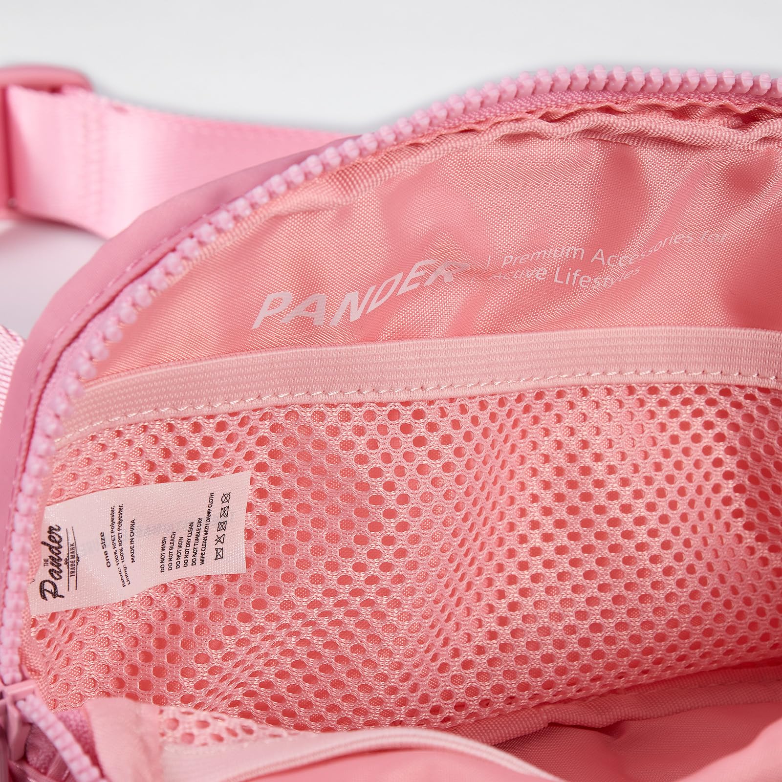 Pander Nylon Fanny Pack for Women, Two-Way Zipper Crossbody Bag view 7