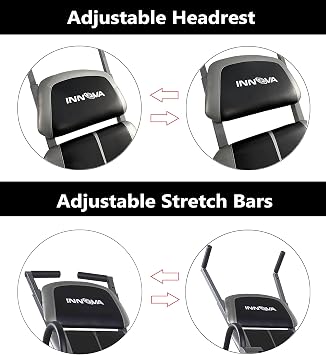 Innova Inversion Table with Stretch Bars for Optimal Slope Inversion Body Stretch