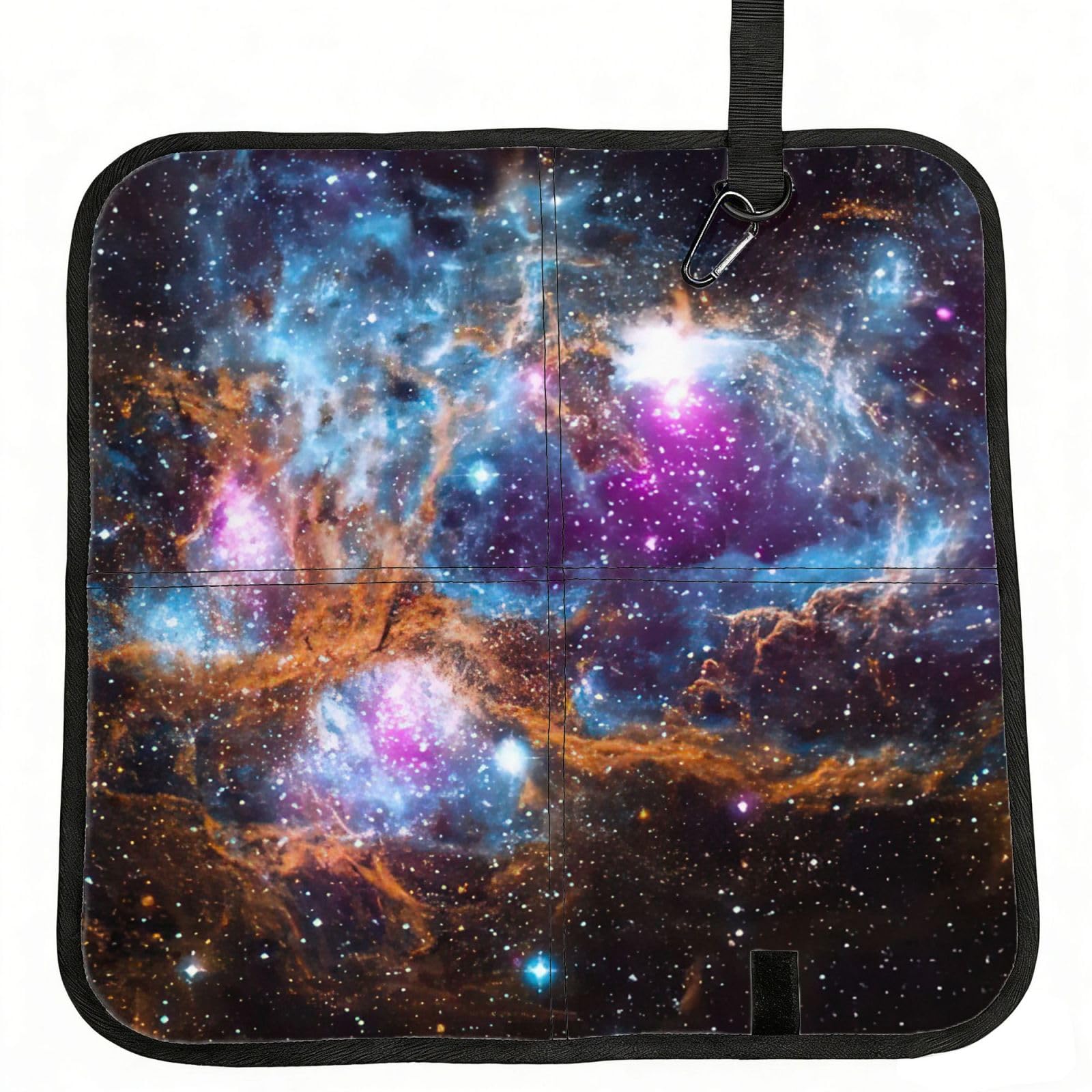 AYYQWE Universe Galaxy Space Print Foldable Seat Cushion Portable Chair Pad Office Commuting Picnic Camping Outdoor