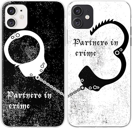 Miniatura 2 de Mertak Fundas a juego compatibles con iPhone 16 15 Pro Max 14 Plus 13 12 Mini 11 SE XS S25 S24 Esposas de silicona Lindas fundas blancas de socios