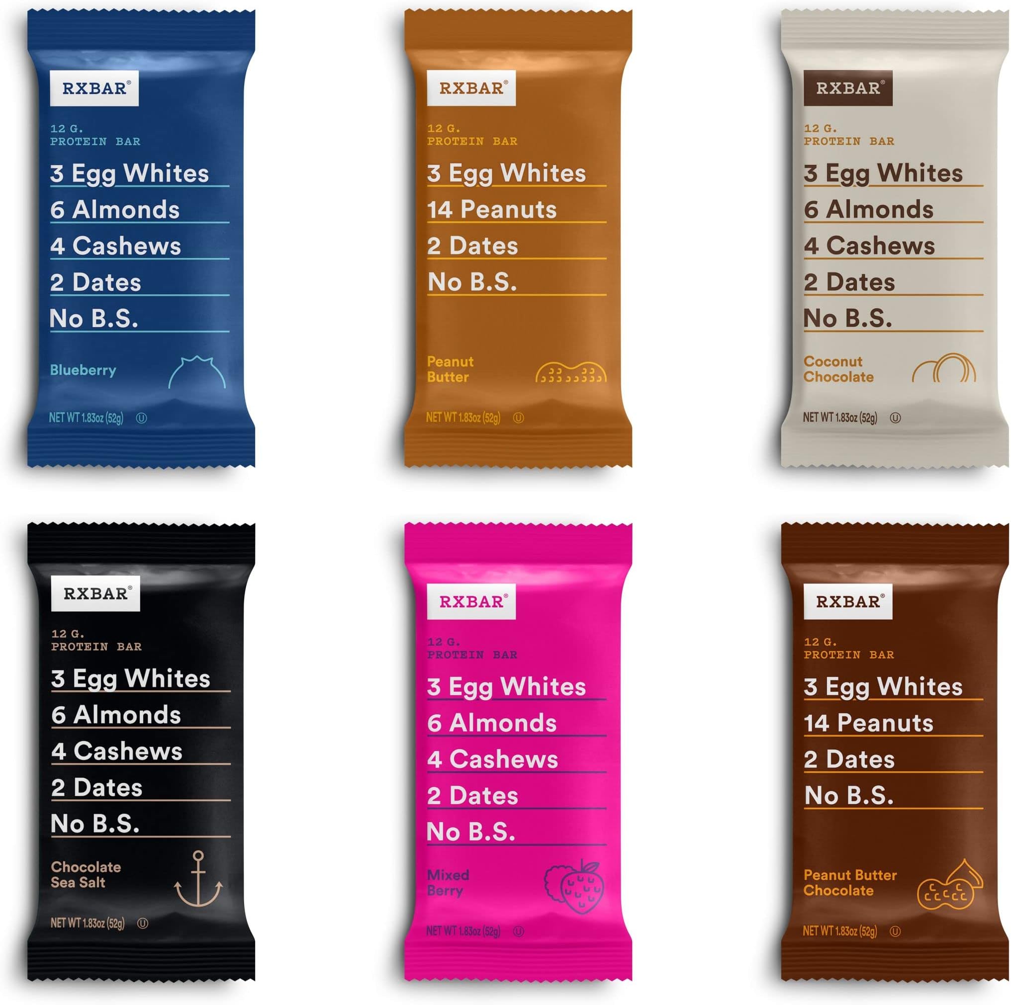 Protein Bars, Protein Snack, Snack Bars, Variety Pack (12 Bars)
