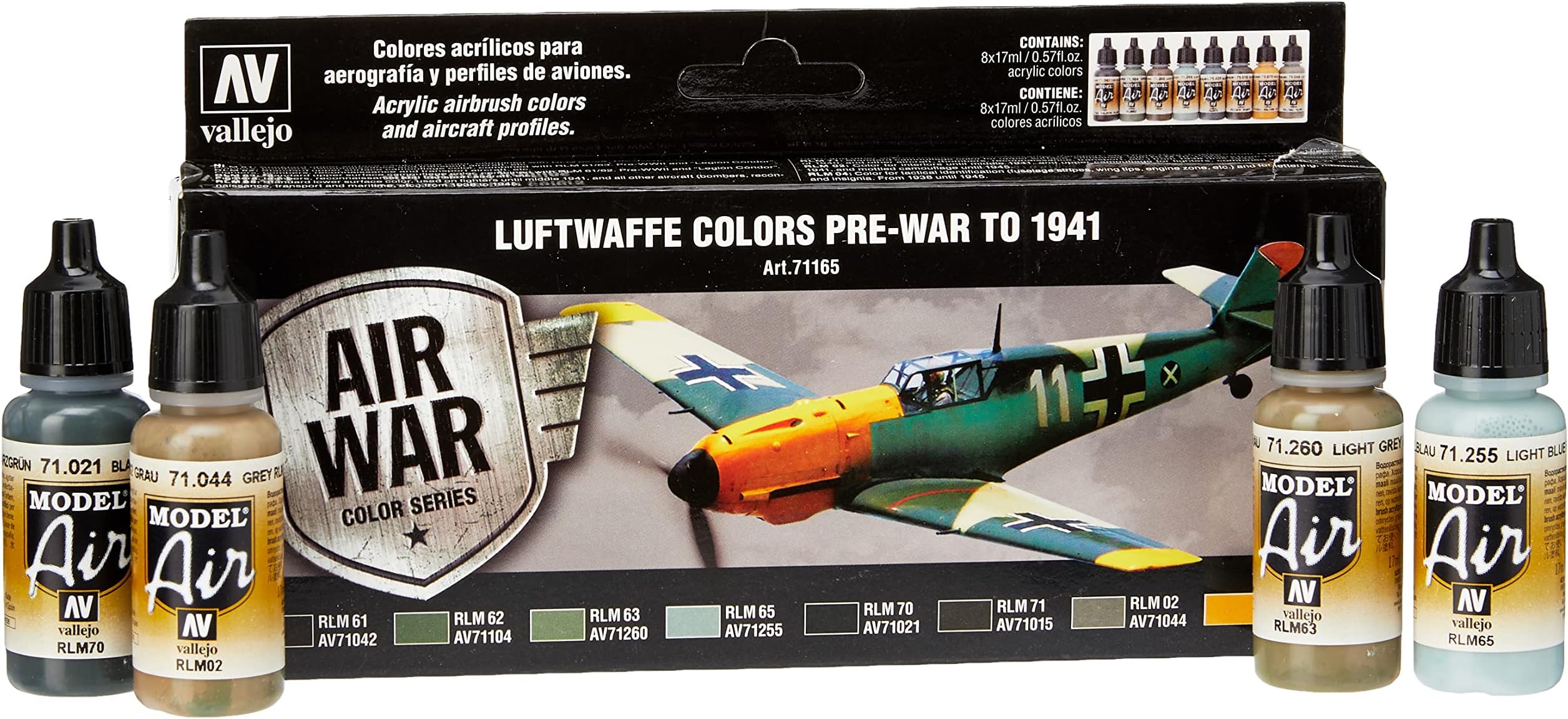 Vallejo 71165 acrylic air War Color Set