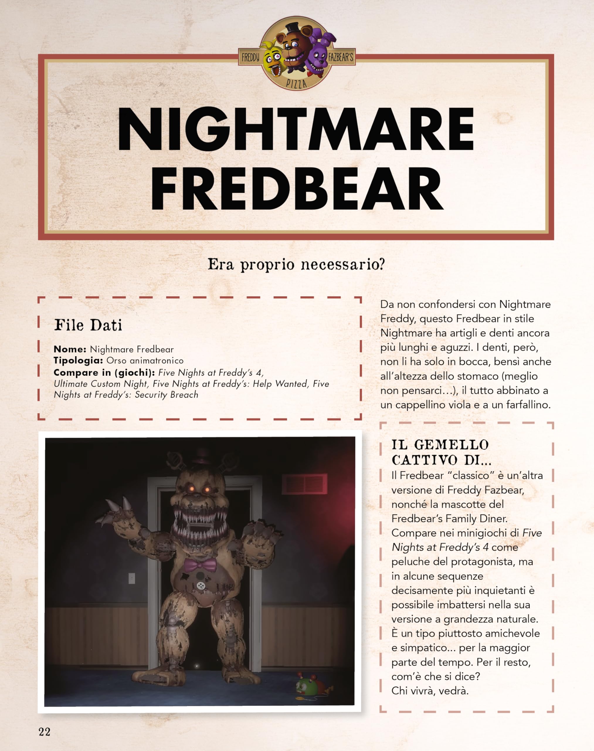 Five Nights at Freddy’s. Enciclopedia ufficiale dei personaggi