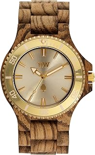 Date MB Zebrano Rough Gold - Orologio uomo