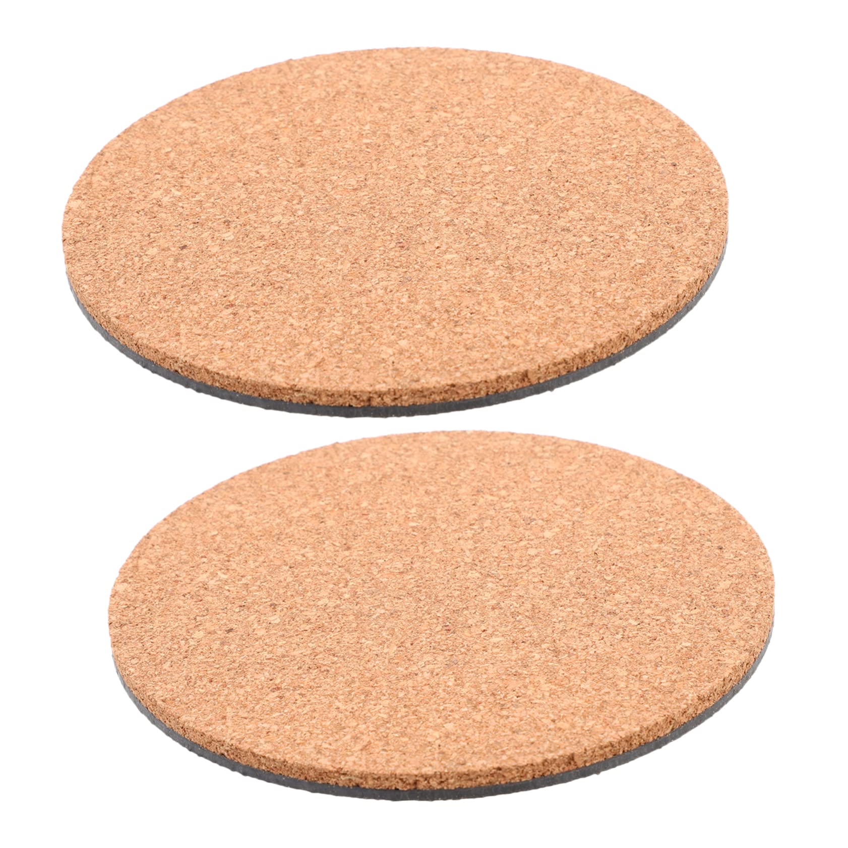 IWOWHERO Cork Material Round Flowerpot Mat Plant Coaster Garden Pot Tray Leakproof Durable