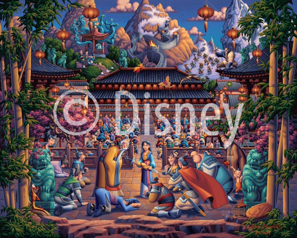 Mulan The Face in The Mirror - Disney Dowdle 500 Piece Jigsaw Puzzle for Adults