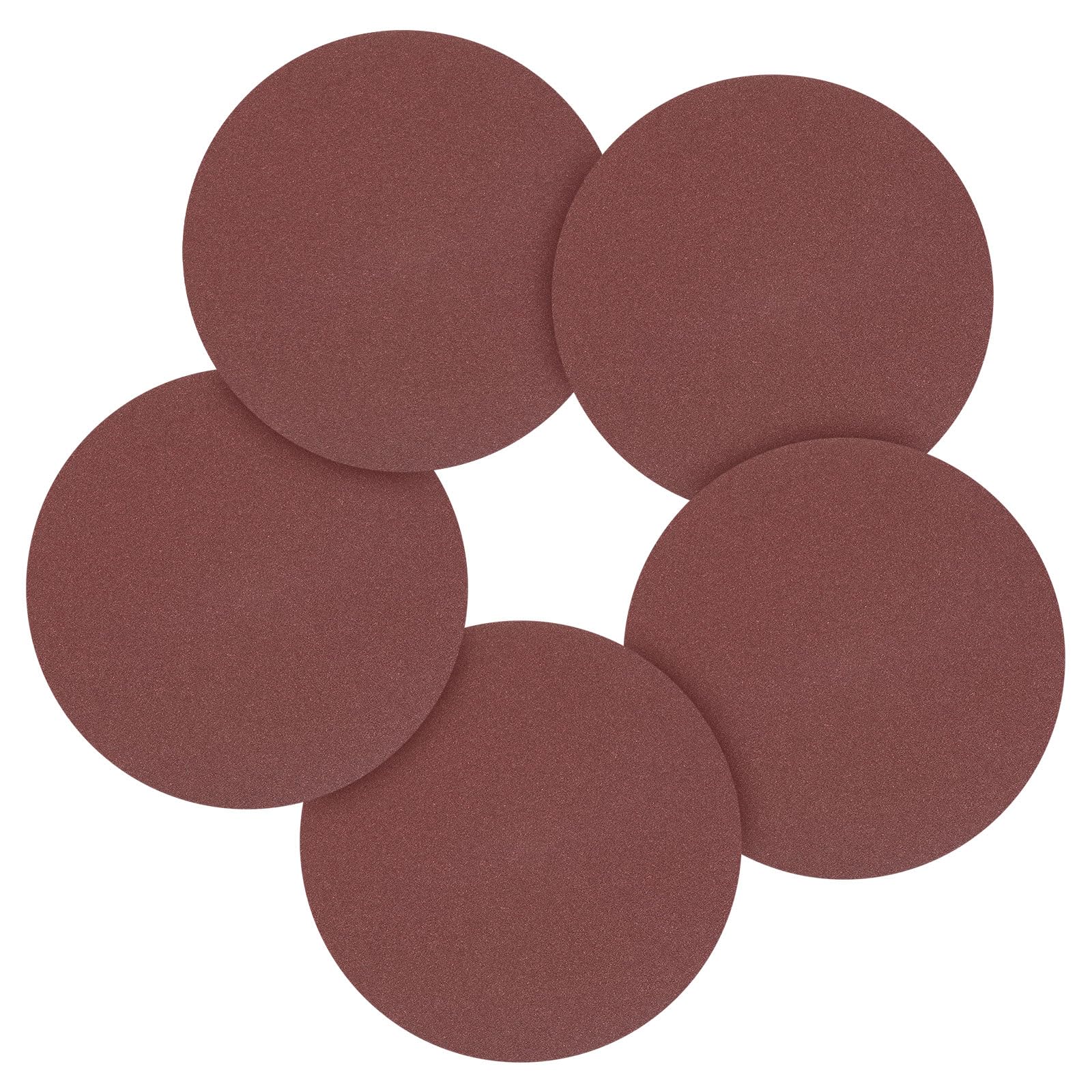 CoCud 40 Pcs 177 mm Sanding Disc 40 Grit Round Hook and Loop Sandpaper Fit for Orbital Sander or Automotive Car Repairing, Grinding and Polishing, Red