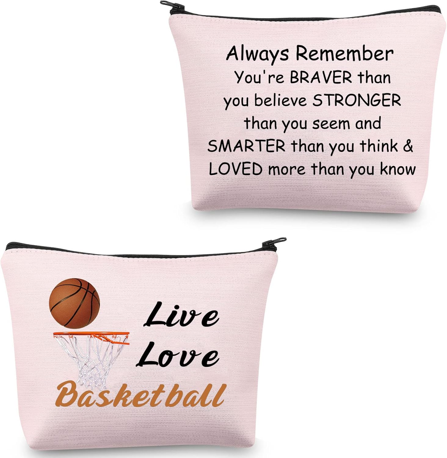 CMNIM Basketball Cosmetic Bag Live Love Basketball Gifts