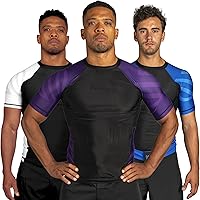 Vista 11 de Sanabul Esencial manga corta Rash Guard MMA BJJ Wrestling Grappling Jiu Jitsu