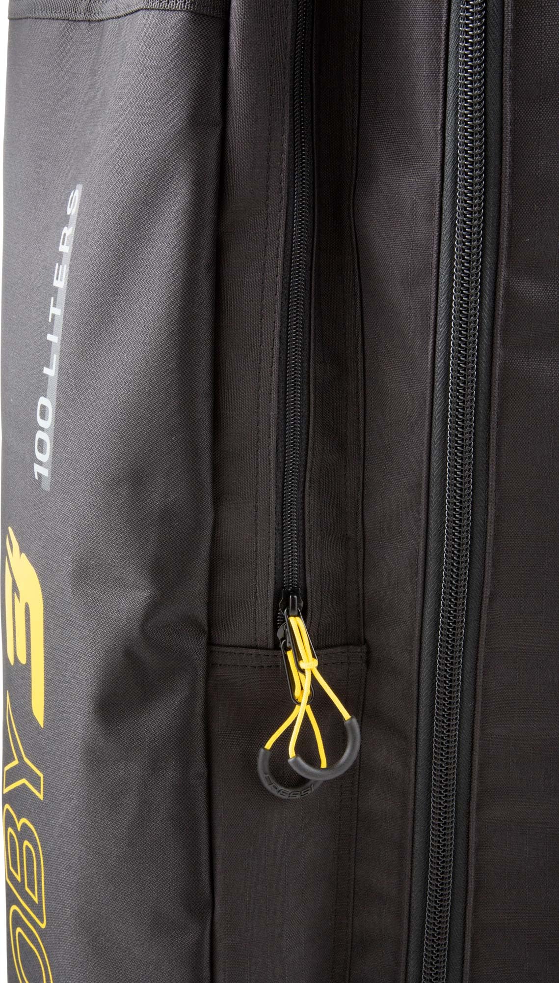 Cressi Moby 3 Trolley Bag Black/Yellow 100 L - Robuste und Geräumige Trolley Tasche ideal für Sportliche Aktivitäten und Reisen, Schwarz/Gelb, 100 L, Unisex