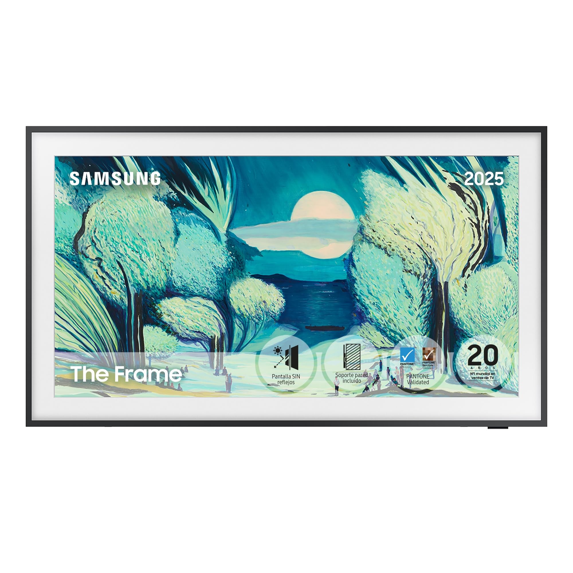 Samsung TV 50 Pulgadas The Frame LS03F 4K Smart TV, Galería de Arte con Display Mate, Marcos Intercambiables, 100% Volumen de Color con Quantum Dot y Cable Casi Invisible con One Connect