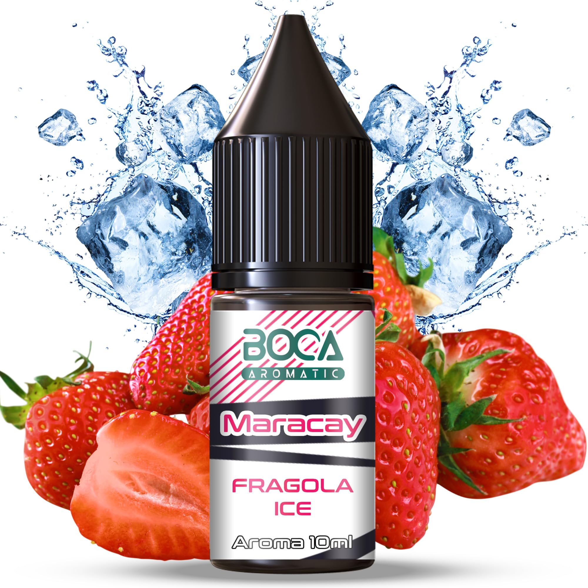 Aroma Maracay 10ml - Gusto Fragole Ghiacciate | Prodotto 100% Made in Italy  : Amazon.it: Alimentari e cura della casa
