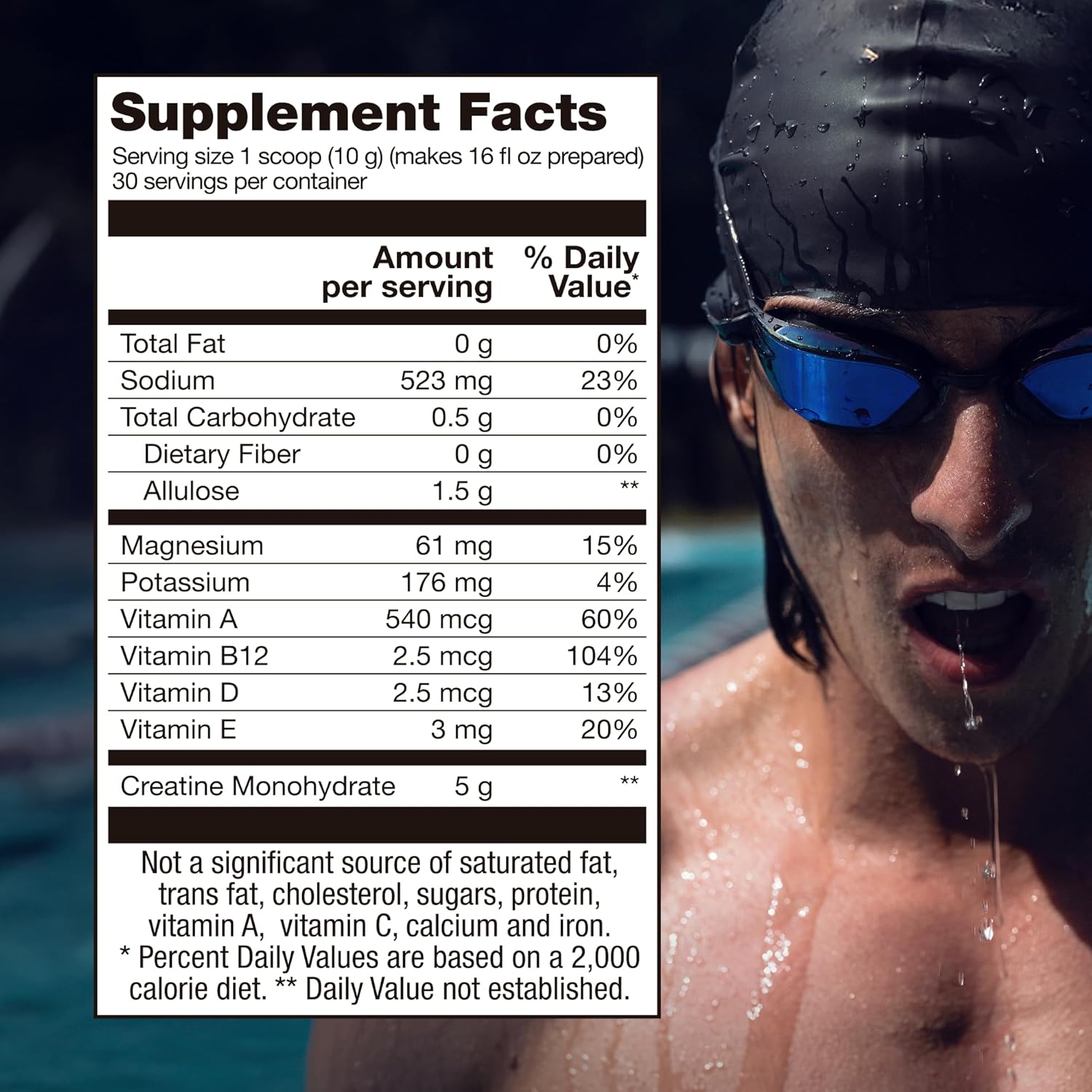 BIRDMAN Creatine Refresher | Creatine Monohydrate Powder with Electrolytes, Magnesium Glycinate & Vitamins | Creaclean Seal | Sugar Free, Low Calorie | Golden Peach | 30 Servings - Image 4