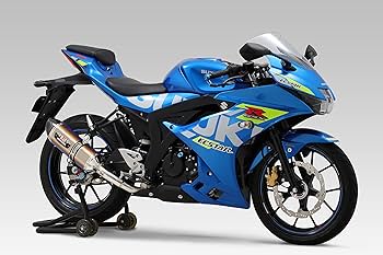スズキGSX-R125 YOSHIMURA サイクロンマフラーチタンブルーカバー Amazon | ヨシムラ フルエキゾースト GSX-R125 GSX-S125 (18-21/22
