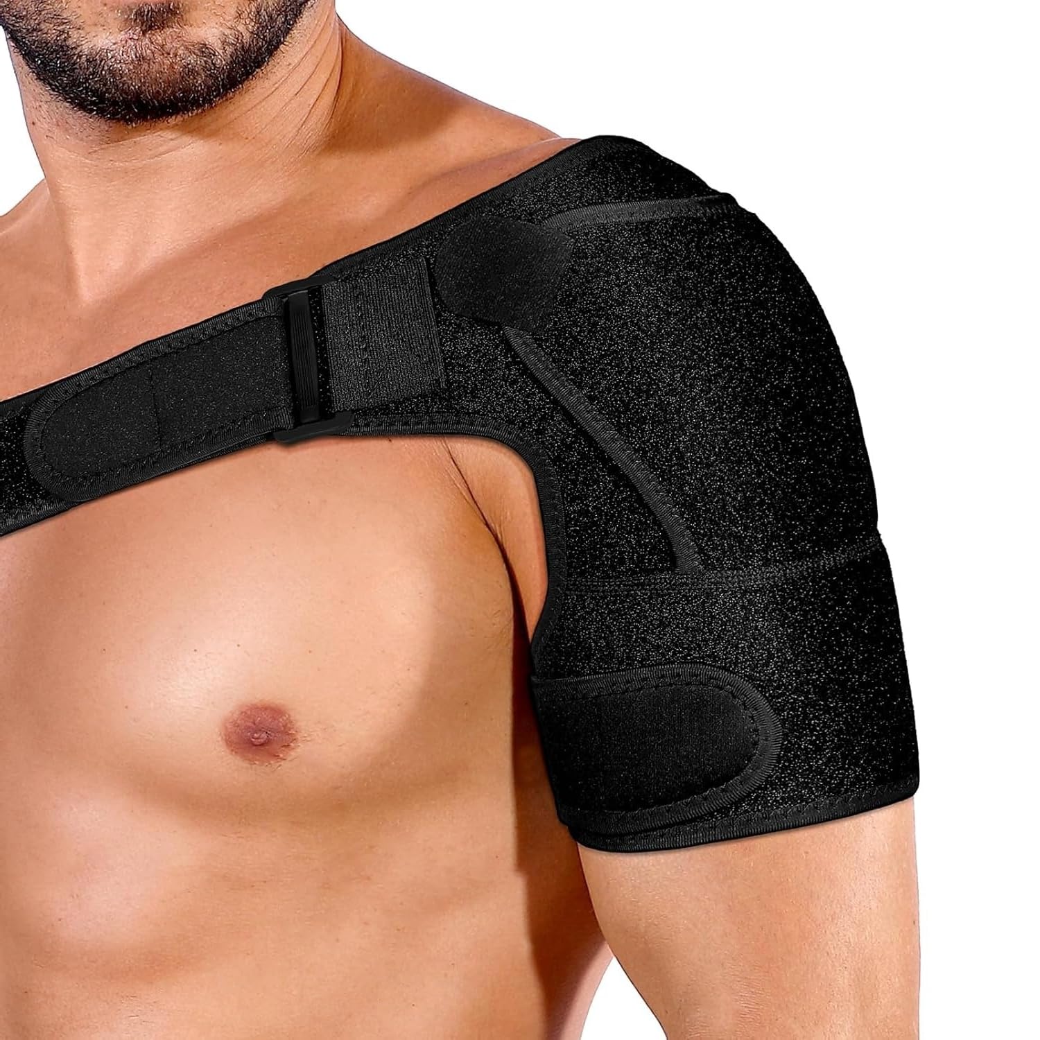 Soporte de hombro para hombres y mujeres, manguito rotador de compresión y