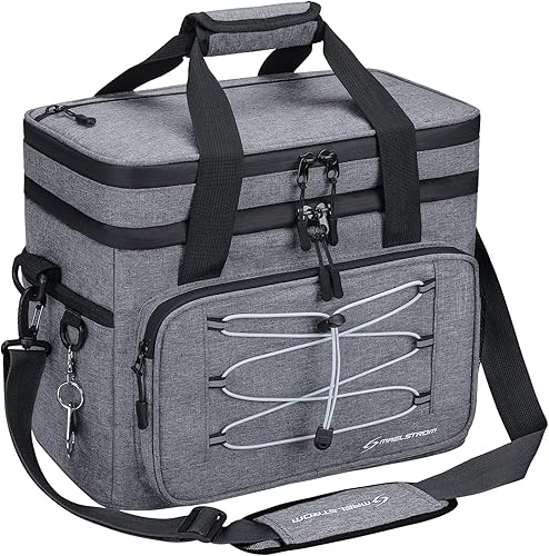 Miniatura 9 de Maelstrom Ice Hollow - Hielera plegable de costados suaves, con bolsa térmica extragrande, aislada y a prueba de fugas para de 60 a 75 latas,