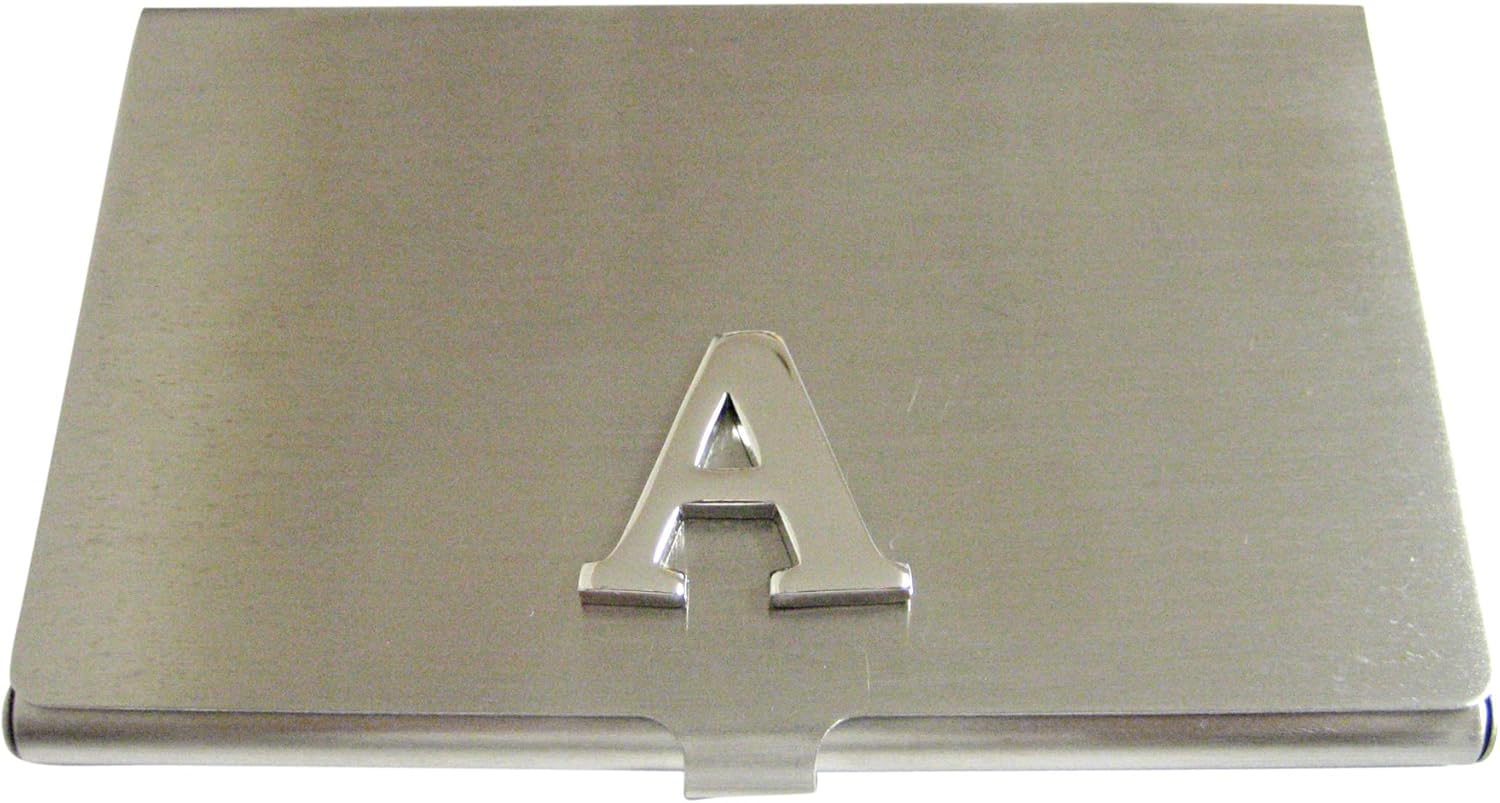 Kiola Designs Letter A Monogram Business Card Holder
