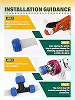 Vista 5 de AMZCNC PEX - Kit de herramientas de expansión manual ASTM F1960 Kit de herramientas de expansión estándar PEX con cabezales de expansión de 1/2