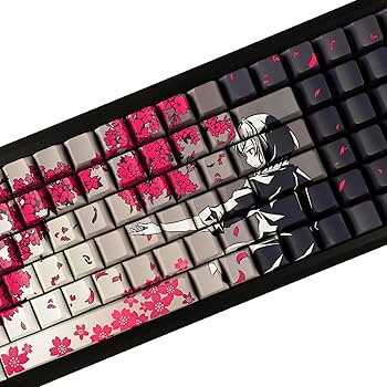 Amazon.com: YMDK 131 Raven Sakura Keycap Cherry Profile Double