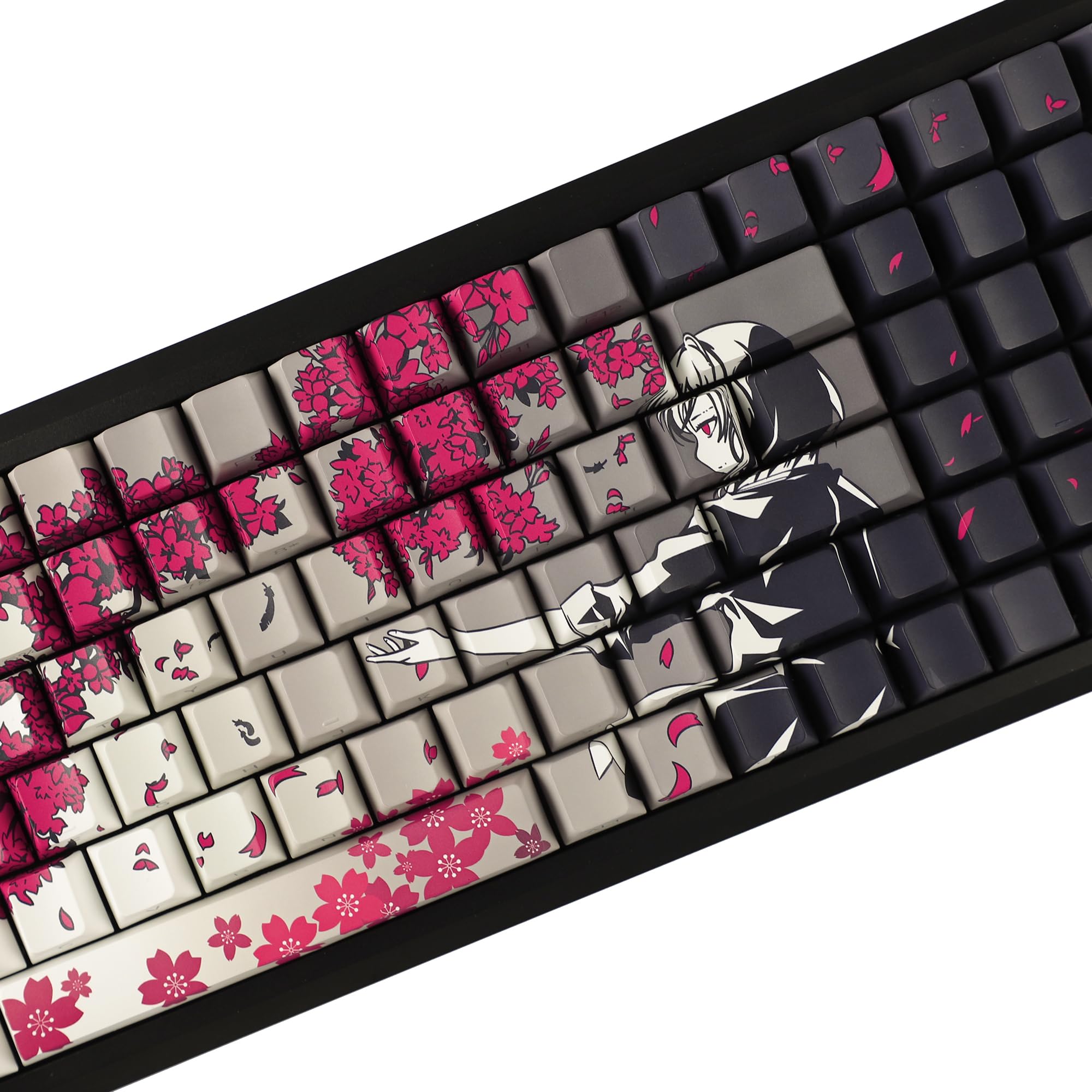 Amazon.com: YMDK 131 Raven Sakura Keycap Cherry Profile